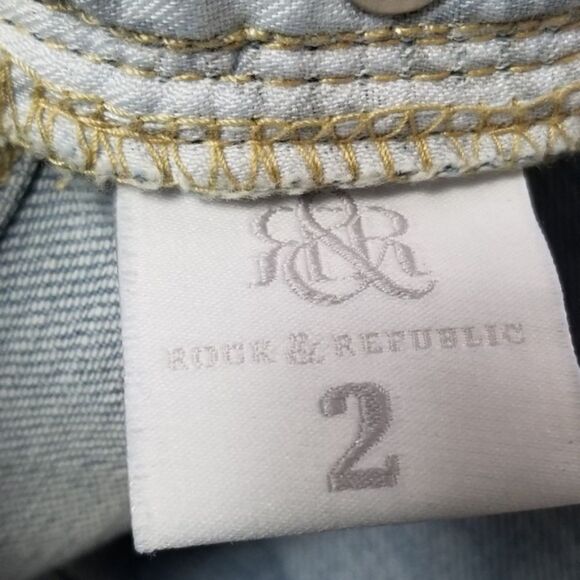 Rock and Republic Berlin Distressed Jeans Size 2 - Picture 6 of 8